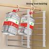 Pants Hangers Space Saving 6/8 Layers Stainless Steel Trouser Hanger Closet Organizer for Pants Jeans Skirts Scarf Legging