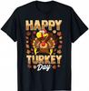 Funny Happy Turkey Day Thanksgiving Holiday T-shirt For Men Women