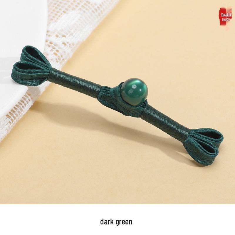 Hengmeihe B-Type Cheongsam Satin Swallowtail Hand-Woven Hanfu Decorative Button