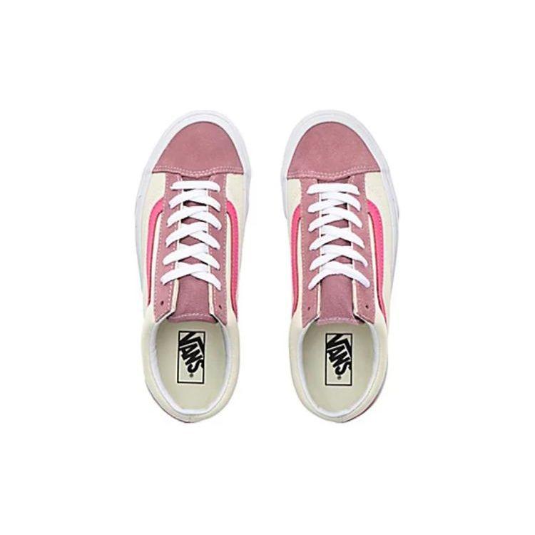 Vans Style 36 Comfortable Versatile Lightweight Breathable Low-Top Skate Shoes Unisex Sneakers White Purple VN0A3TLAV2C