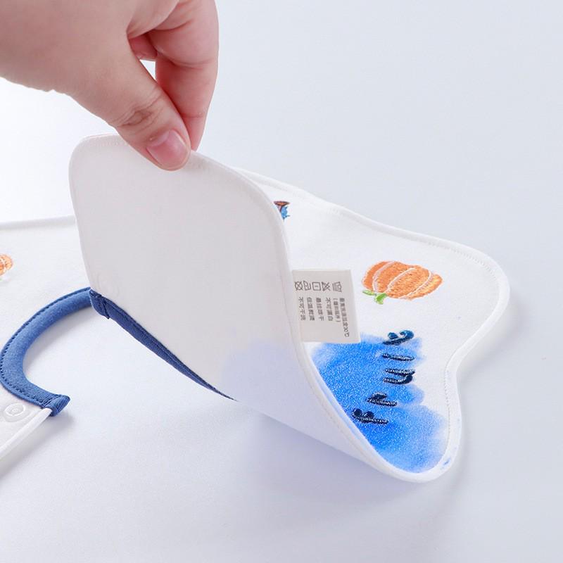 360° Cartoon Cotton Baby Bibs - Waterproof, Anti-Spit Up, Newborn Edition