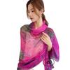 Ailishaqi Extra Large Ice Silk Floral Scarf - Lightweight Summer Sunscreen Shawl Long Beach Wrap