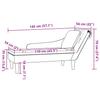 Chaise Longue with Cushion & Right Armrest Gray Faux Leather