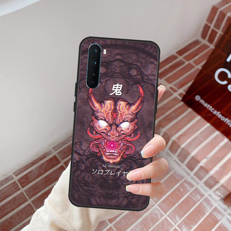

Чехол-маска демона Они Хання для OnePlus 15 13 12 11 10T 13T 10R 12R 13R OnePlus Nord 5 CE 2 3 4 Lite N20 N30 OnePlus Nord 2