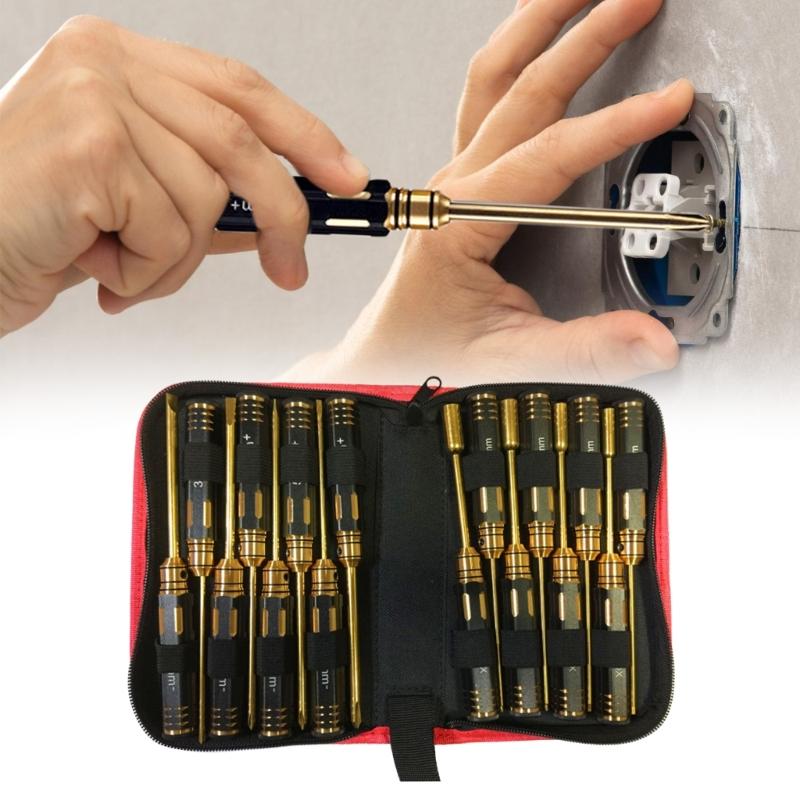 4Pcs Hex Screw Driver Set Metal Hexagon Screwdriver Wrench Tool Kit For Car Helicopter Fpv Screw Driver Set