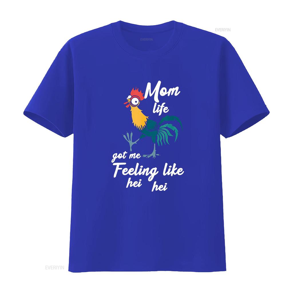 Mom Life Got Me Feeling Like Hei Pullover T Shirt Vintage Washed Versatile Slightly Soft Stylish Breathable Designer Clothes