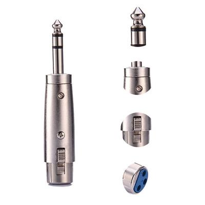 3-Pin XLR Buchse auf 1/4 6,35mm Stereo Klinkenstecker TRS Audiokabelkabel Mikrofonadapter