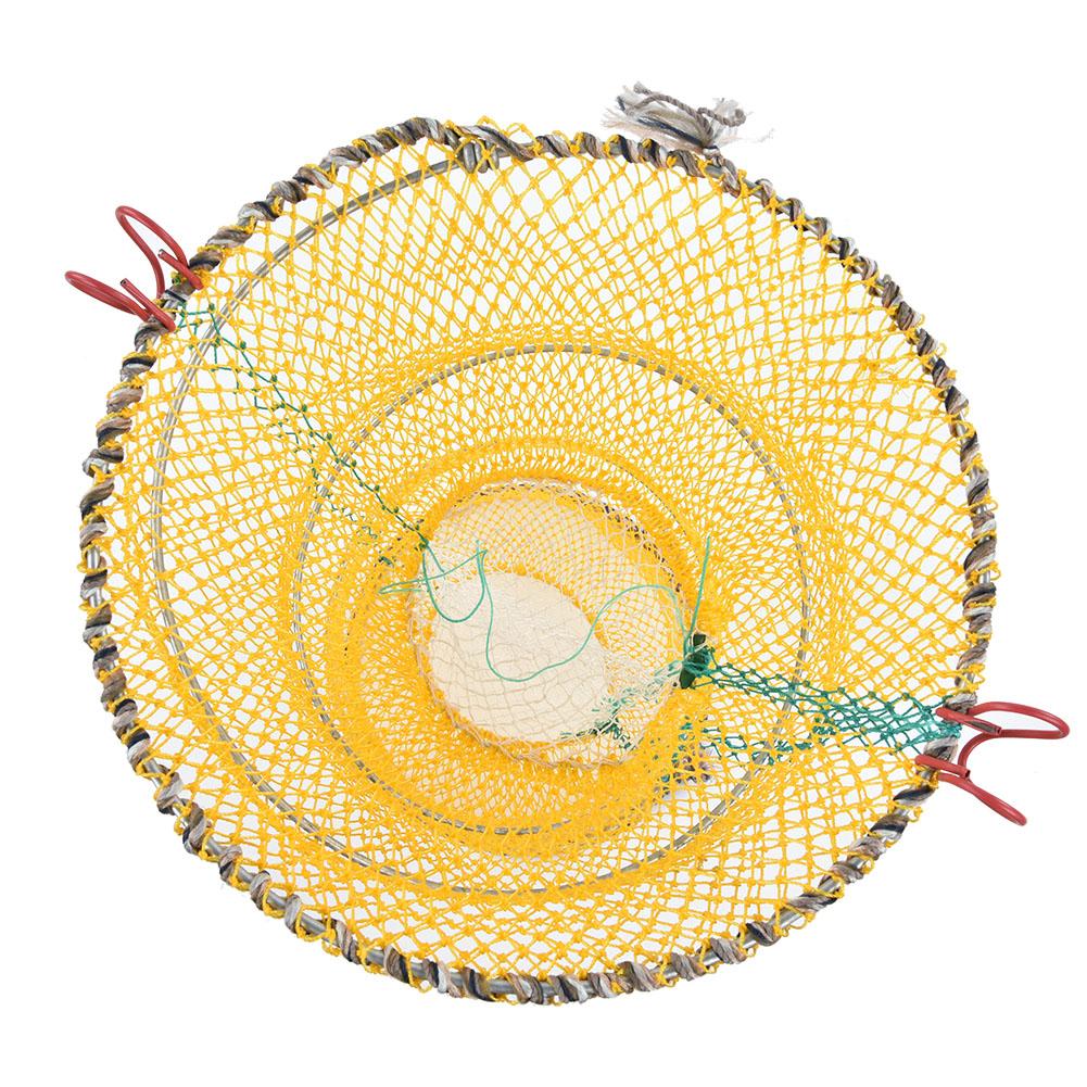 Portable Folding Fishing Net Bait Shrimp Cage Crab Lobster Trap Lures Nets
