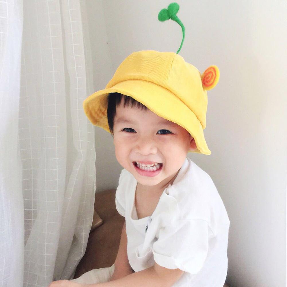 Autumn Winter Boys Girls Corduroy Hat Solid Color Cartoon Animal Design Hat