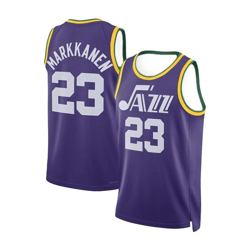 Purple with Mountain Graphic & Gradient Design Breathable Sports Basketball Jersey Stylish Athletic Fan Jersey Family Clothing