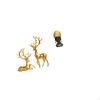 Elegant Resin Deer And African Woman Figurines Collection for Living Room Countertop Entrance Shelf