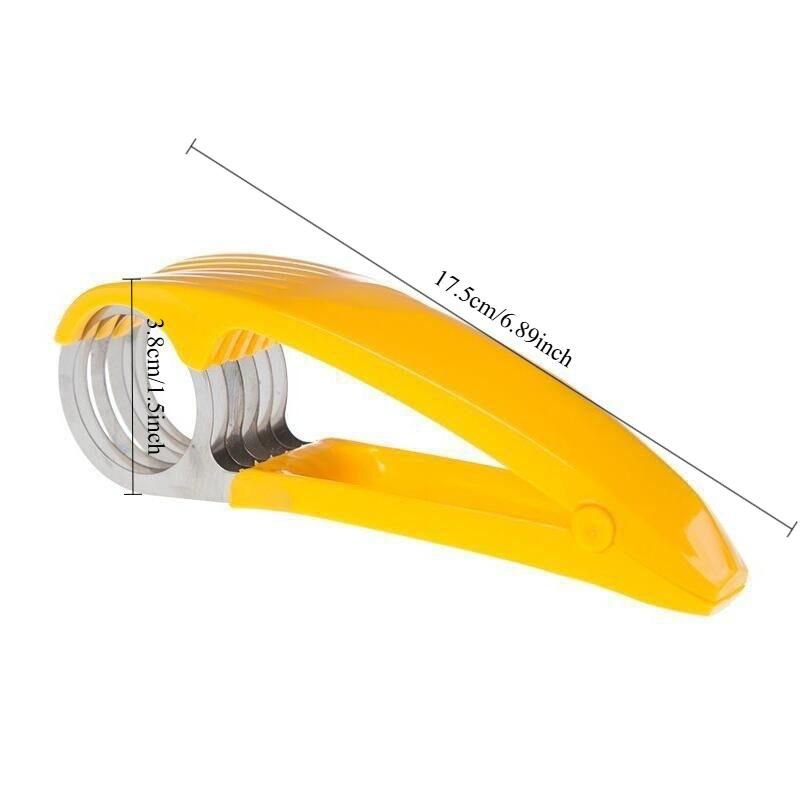 Szybka i bezpieczna krajalnica do bananów, proste narzędzie kuchenne odpowiednie dla dzieci i dorosłych, idealne do przekąsek, sałatek owocowych, deserów i przygotowywania posiłków