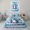 Penguins on icy landscape. Bedding sets Duvet cover sets Duvet covers Pillowcases(1 * Duvet Cover 2 * Pillowcases without duvet insert)