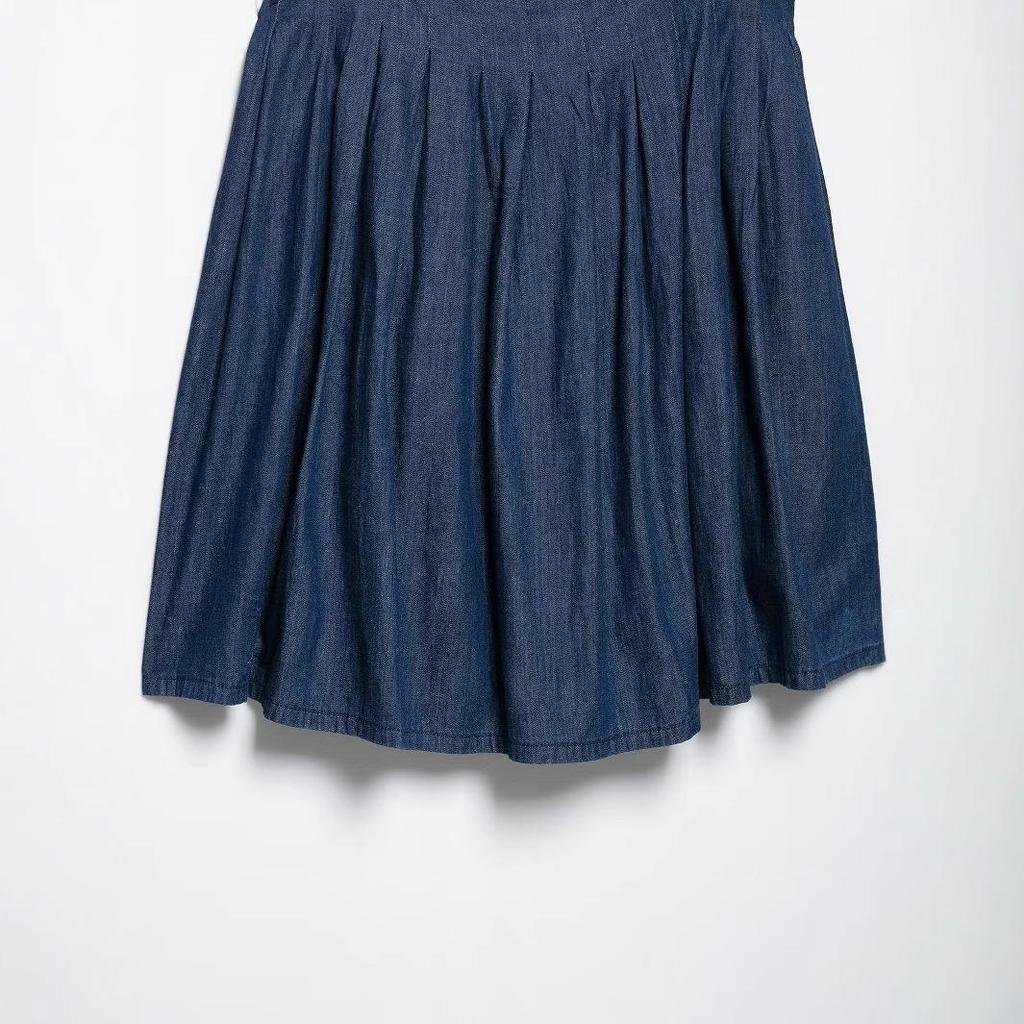 Spring 2025 Women's European & American Style Simple Denim Short Dress