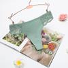 3Pcs/Set Women Cotton G-string Panties Female Underpants Breathable Underwear Solid Color Thongs Lace Trim Comfort Sexy Lingerie