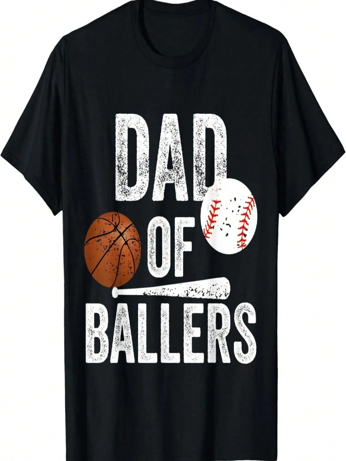 Dad Of Ballers Basketball Baseball Dad Fathers Day Funny T-Shirt S разноцветный