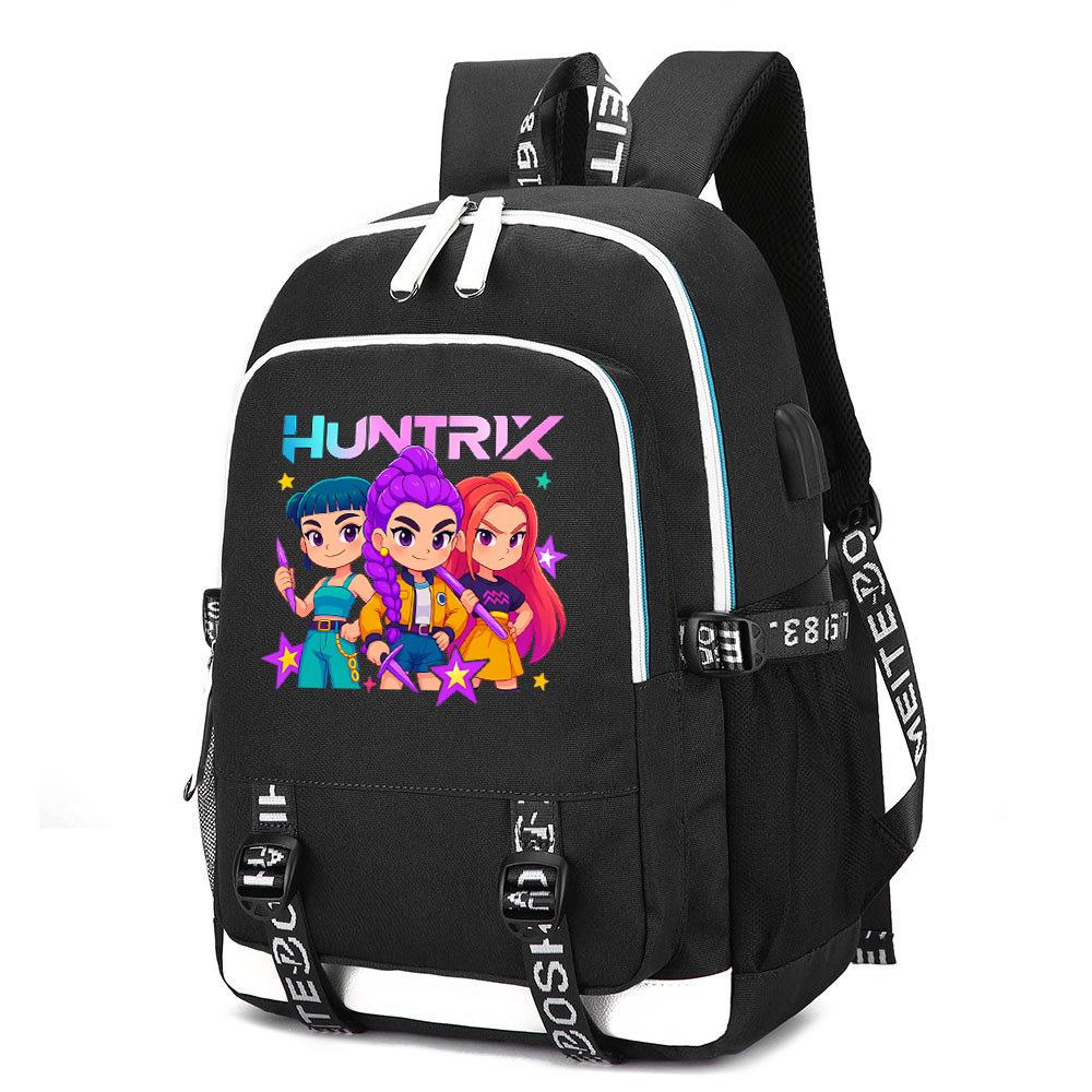 Anime Cute K-Pop Demon Hunters Printed Large Capacity Backpack for Teenger Student Girl Boy Schoolbag Bookbag Kid Gift Women Waterproof Travel Bag