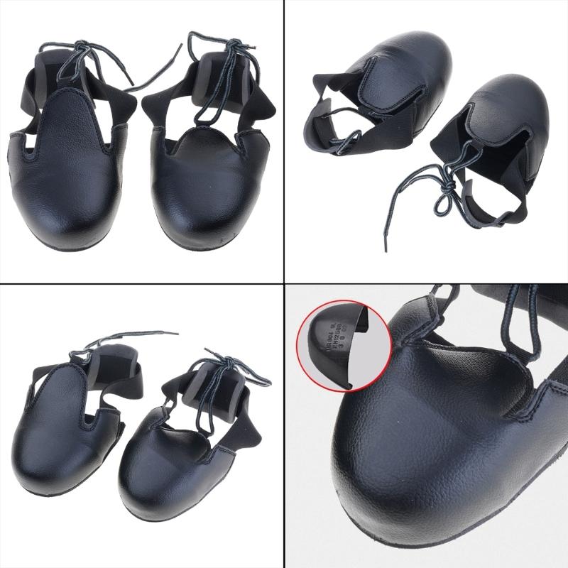 1 Pair Safety Shoe Covers Steel Toe Caps Protective Footwear Attachments Unisex Leather Overshoes for Factory Visitors