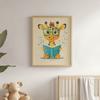 Plakat Wesoła Żyrafa W Krainie Baśni Plakat Wesoła Żyrafa W Krainie Baśni, 50X70 Cm, Bez Ramy, Papier Matowy 230 Gsm