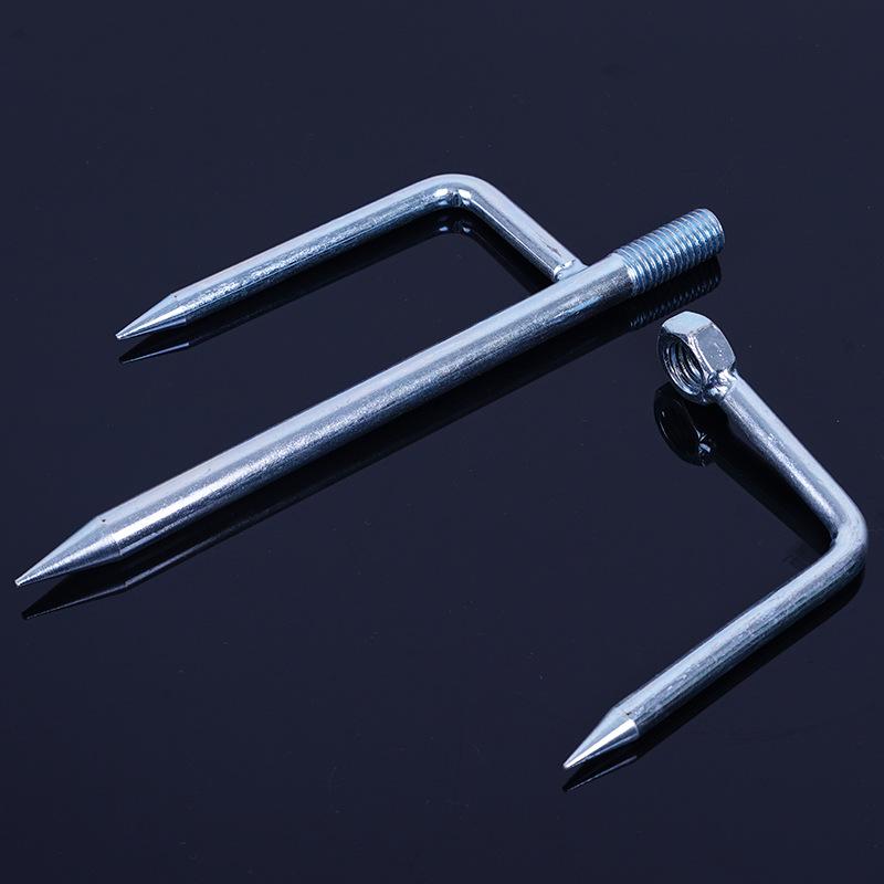 Gegalvaniseerde Visparaplu Grondvork - Grote & Kleine Driehoekige Inzetstukken