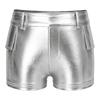 Girls Metallic Shiny Hot Pants