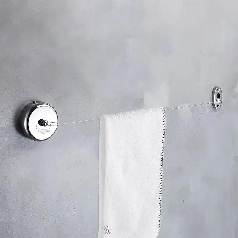 Nástěnná oděvní šňůra Větruodolná Nastavitelná pevnost Nylon Odolná Protiskluzová Sušící lano Laundy na prádlo Vnitřní tkanina