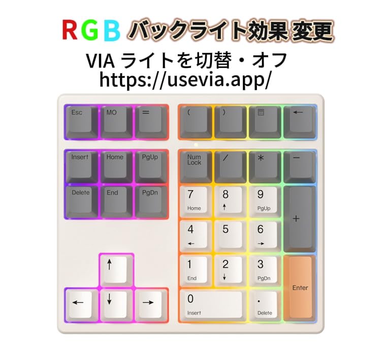 Levieny Mechanical Numeric 34 Programmable Macro Keyboard Design for Accountants and with Arrow Keys Adapter and Shaft Removal Tool Red Switches