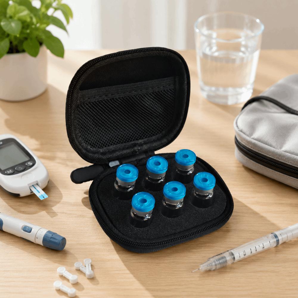 3ML Insulin Vial Storage Case Waterproof Insulin Organizer Insulin Vial Protector Diabetes Care