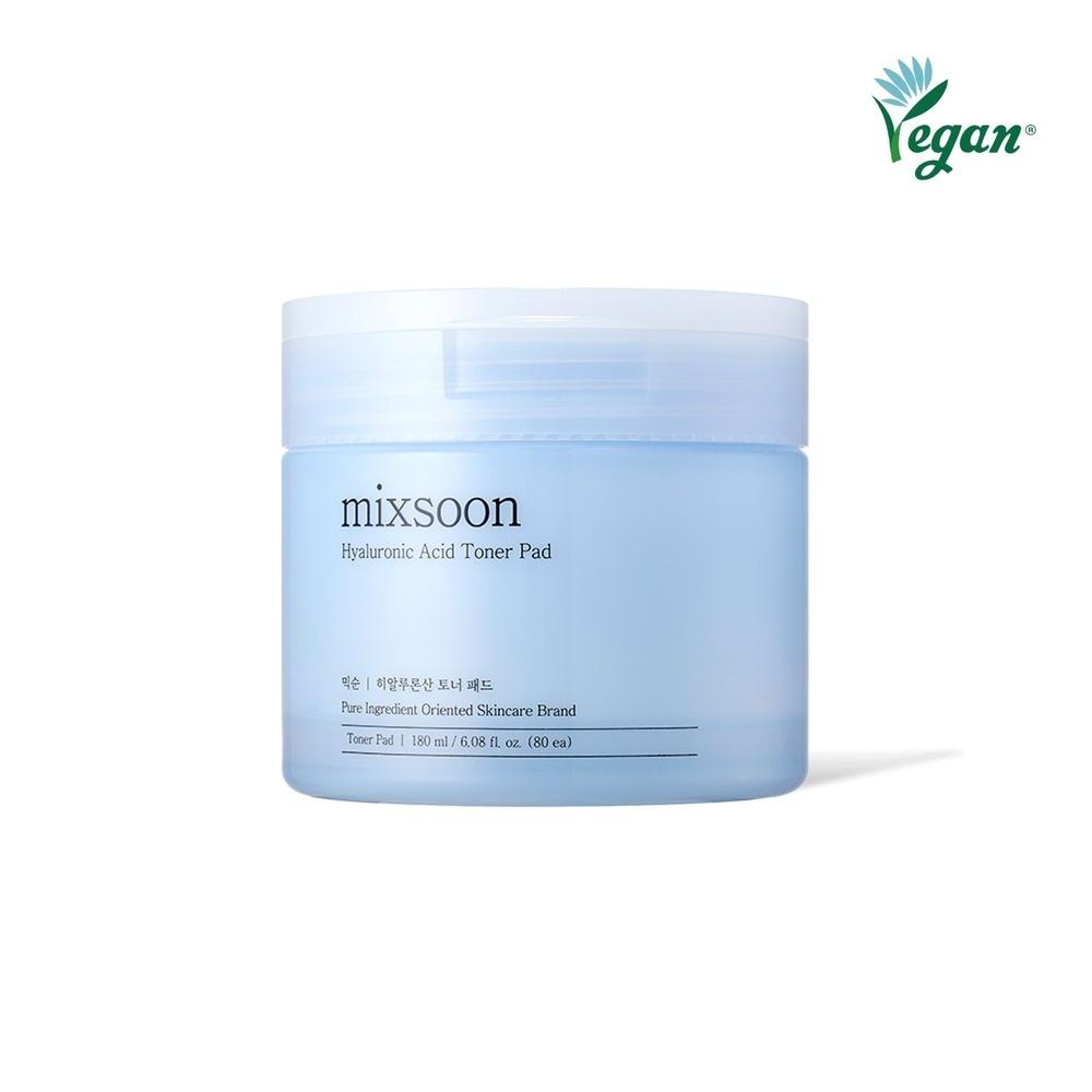 Mixsoon Пэды с гиалуроновой кислотой 80 шт. для подготовки кожи и ухода за барьером Оригинальные