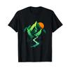 Berglandschaft T Shirt Vintage Washed Soft Designer Clothes Stretched Top For Everyday Wear Versatile Fashion Comfortable