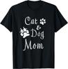 Katzen- und Hundemama Kätzchen und Welpen Mama Kätzchen und Welpe Mutter Geschenk Unisex T-Shirt