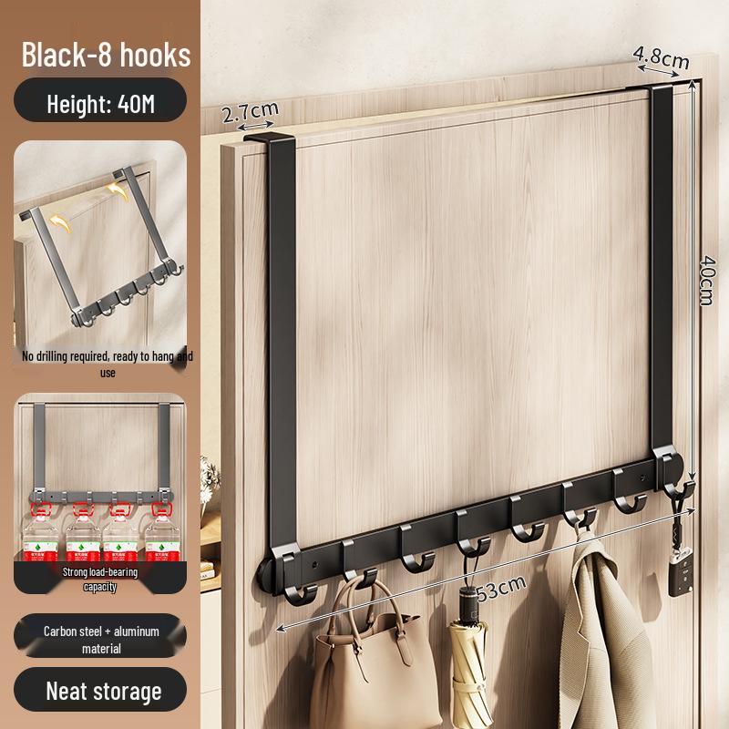 Silent Adhesive Wall-Mounted Clothes Hanger Hook for Bedroom Doors