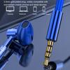 Wired Earbuds Ergonomic Heavy Bass In-ear 1.2m Metal 3.5mm Wire Control Earphones for Music