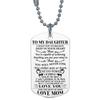 To Necklace Fashion My Son Daughter Dad Mom Dog Tag Birthday Gift Kids For