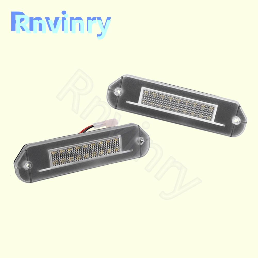 2Pcs For Honda Civic Gen5 EG EJ 92-95 Accord CD 94-97 Prelude BB1 2 3 4 92-96 White LED License Plate Light Number Plate Lamp