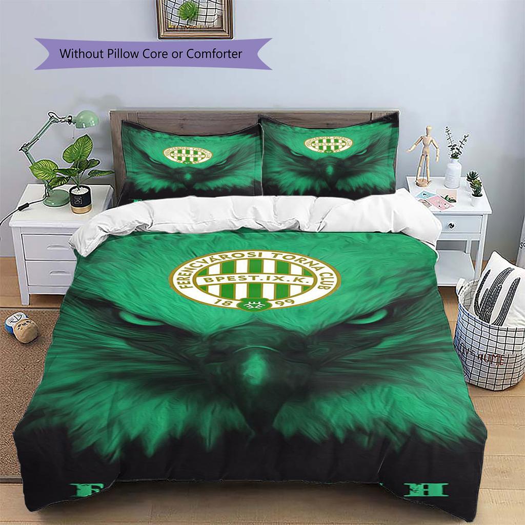 FTC Logo Pattern Bedding,Quilt Set Quilt Cover Pillowcase Home Birthday Gift(1 * Duvet Cover + 2 * Pillowcase, Without Core)