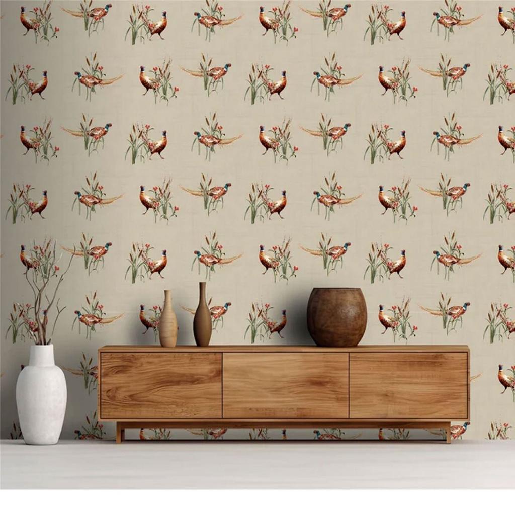 Arthouse Pheasant Meadow Wallpaper