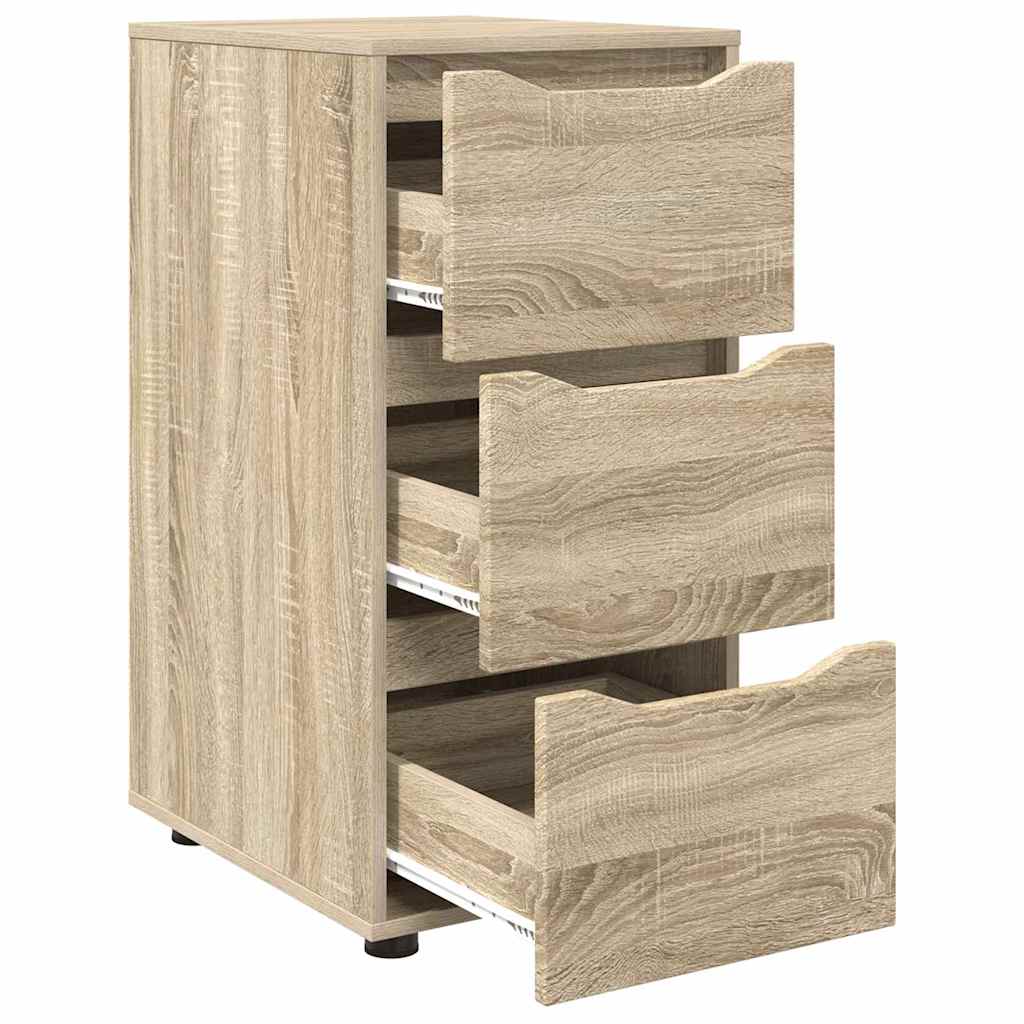 Storage Cabinet Sonoma Oak Finish 40 x 48 x 81 cm Engineered Wood