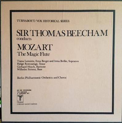 LP Record SIR THOMAS BEECHAM, WOLFGANG AMADEU - The Magic Flute THS6507880 VOX/Turnabout US Classical Used
