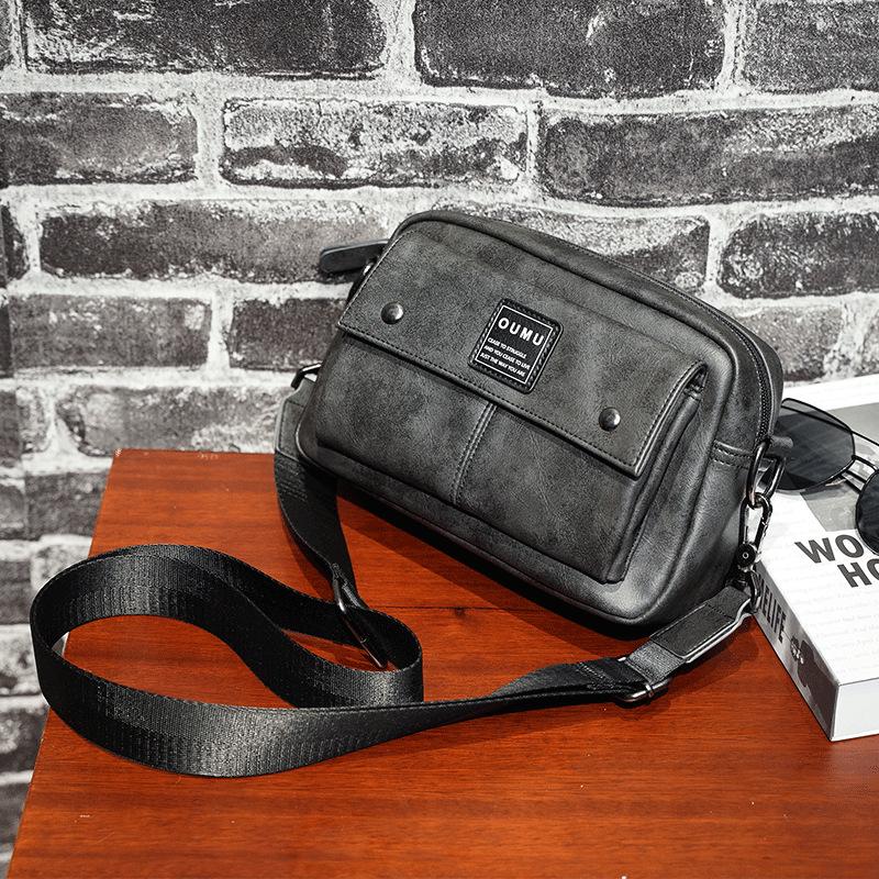 Casual Men'S Shoulder Bag, Korean Version Men'S Bag, Messenger Bag, Messenger Bag, Trendy Backpack, Small Bag.