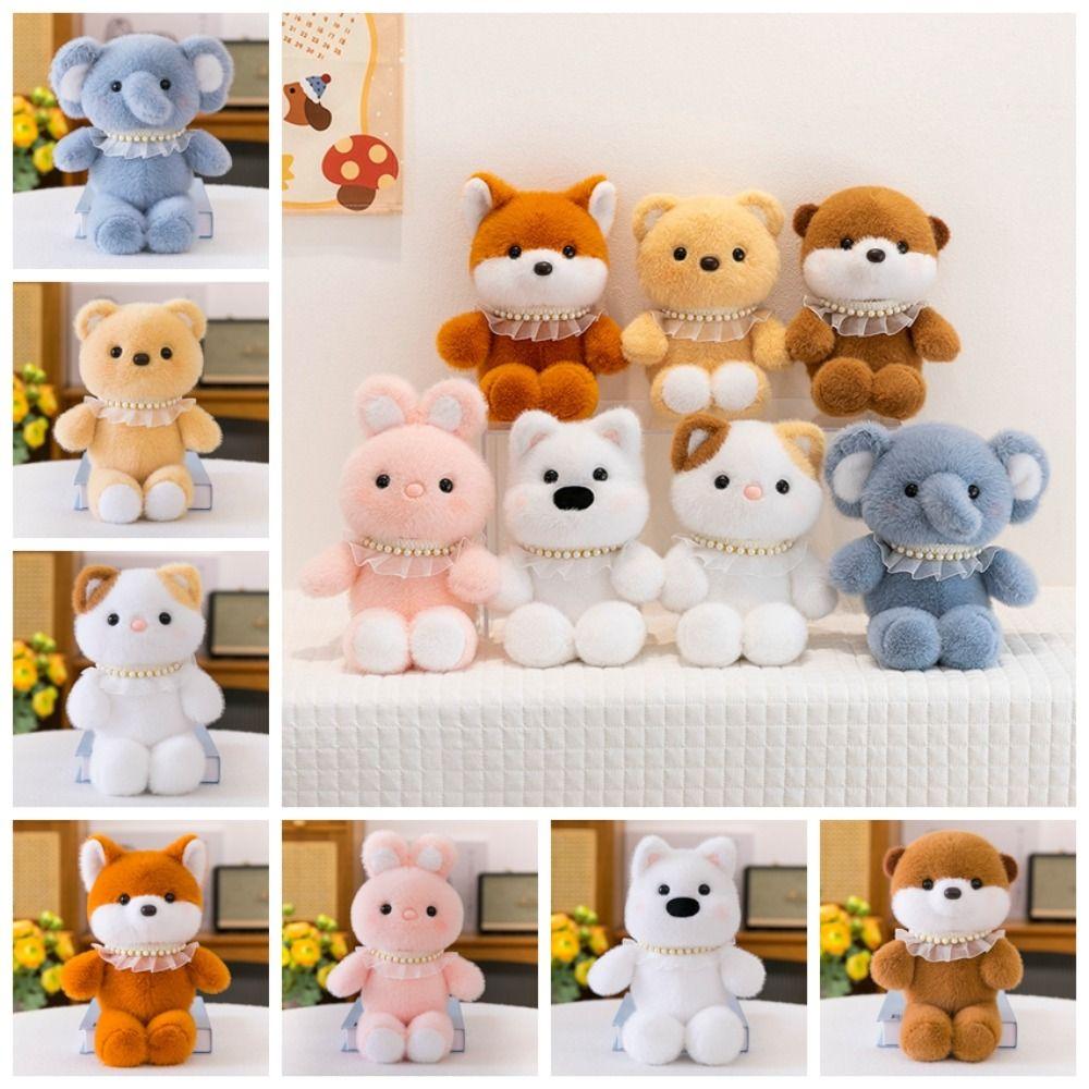PP Cotton Huggable Animal Plush Toy Fluffy Cat Elephant Plush Doll Stuffed Animal Toy  Kids Gifts