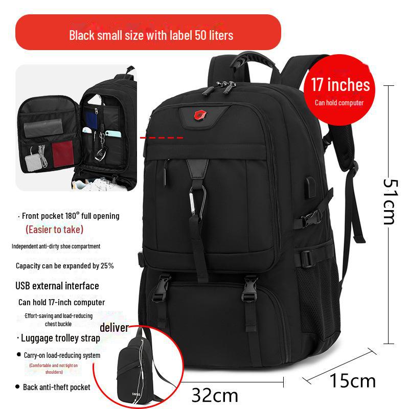 Men's  Large Capacity Travel & Outdoor Mountaineering Backpack