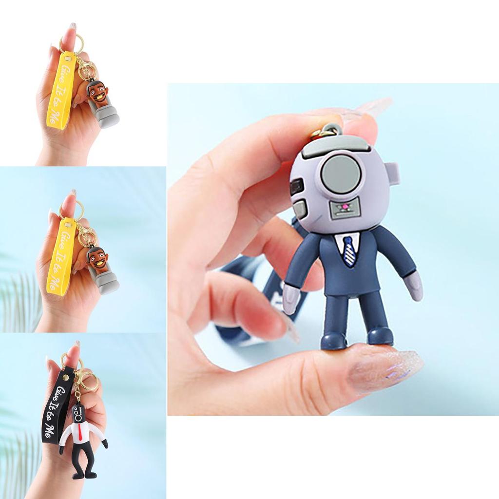 Skibidi Toilet Cartoon Schlüsselanhänger Taschenanhänger Pvc Weichgel Material Für Auto Souvenirs Hochzeit/Geburtstag/Abschluss Geschenke