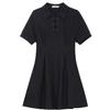 High-end black dress women's summer temperament skirt improved cheongsam skirt short skirt large size thin new Chinese skirt