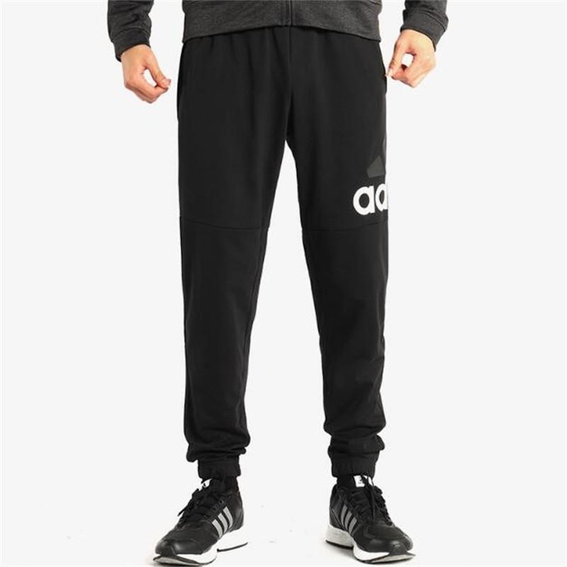 adidas Large Logo Knit Casual Pants Men Bottoms Black B47217
