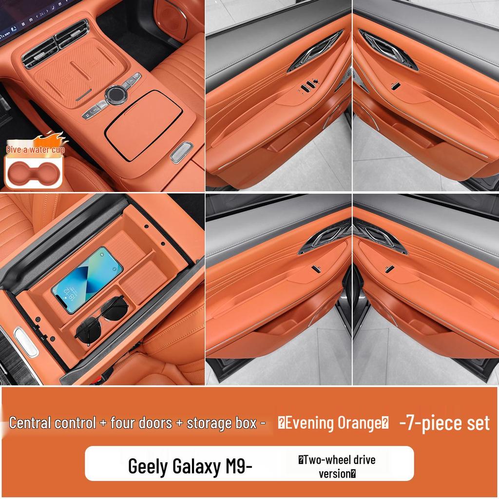 Geely Galaxy M9 Silicone Armrest Protective Pad & Storage Box Accessories