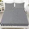 3D Bohemian Style Imagination Print Fitted Sheet Set Soft Breathable Mattress Cover Bedding Set with 1/2 Pillowcases