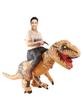 Bohuiteng Dinosaur Cosplay Dinosaur Kigurumi Rider Adult Halloween Party Costume Set Half-Body Costume, Outfit, Unisex, Monster, Air-Fillable, (Brown)