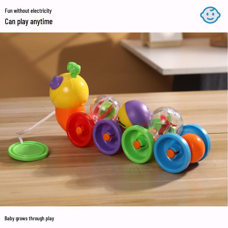 Farbenfrohes Greif-Raupenspielzeug für die Früherziehung (1-3 Jahre) - Fördert Spaß und Lernen bei der Farberkennung und Koordination