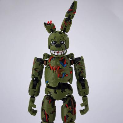 Freddy Fnaf Fazbear'S Pizza Springtrap Leksaker 3D-printade Actionfigurer Anime Modell Lycklig Dummy 13 Leksaker med Flera Ledpunkter Gåvor